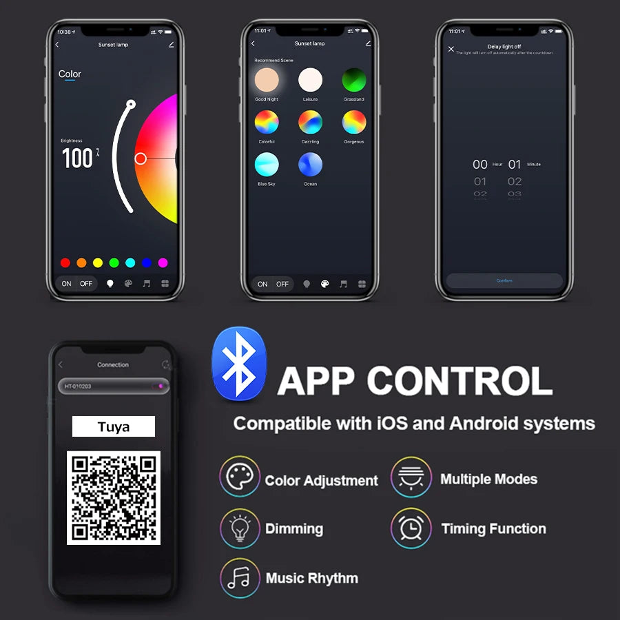 Smart Sunset Projection Lamp (App Control)