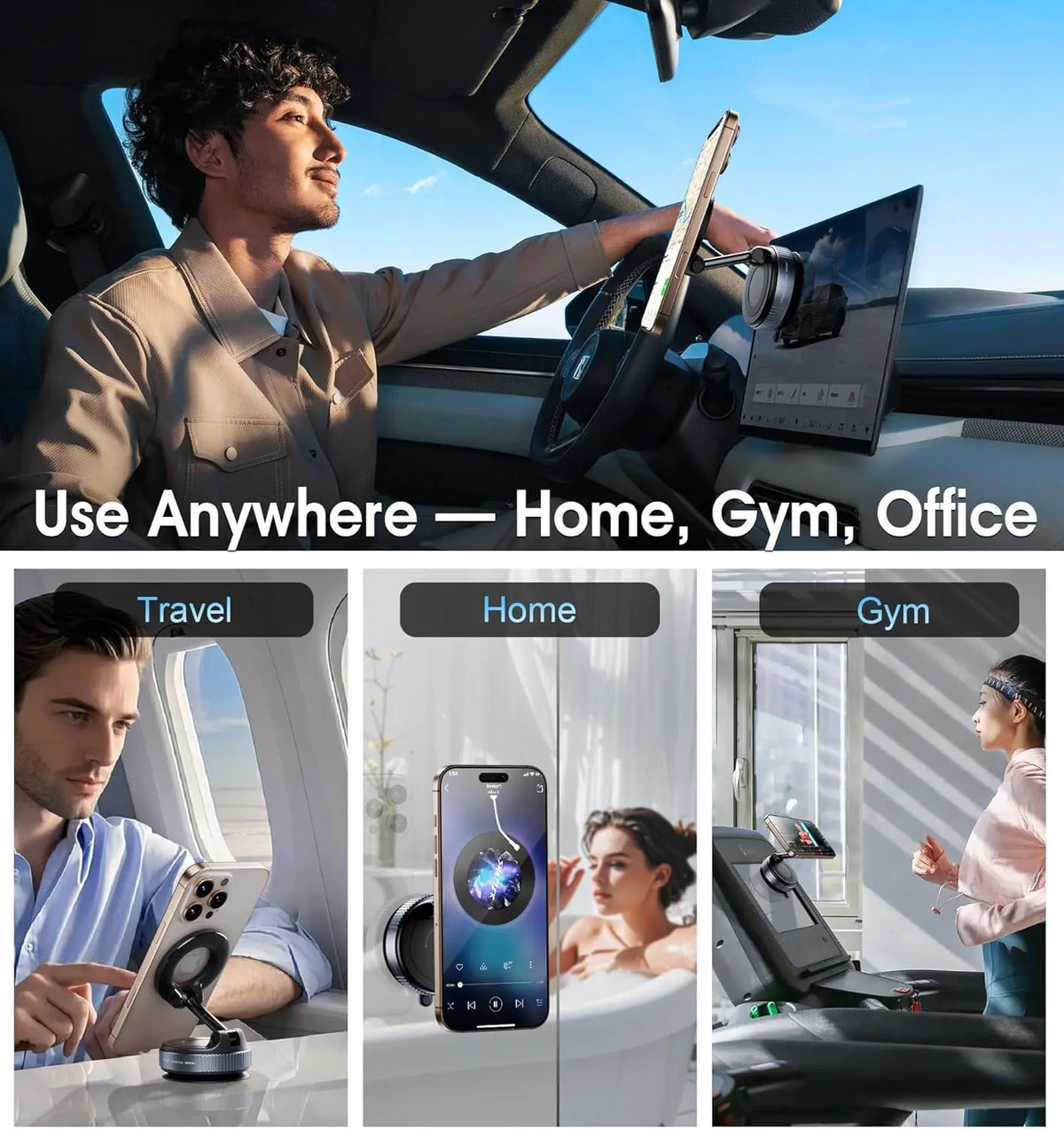 Magnetic Suction Phone Holder – view 2