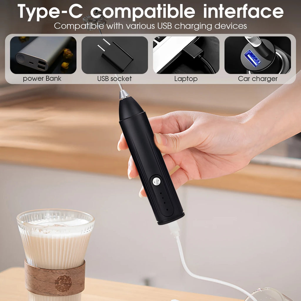 Mini Electric Milk Frother – view 6