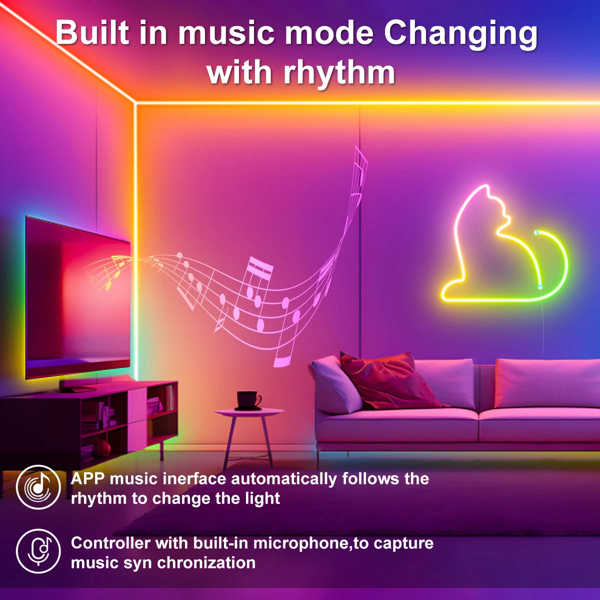 RGB Neon LED Strip – view 2