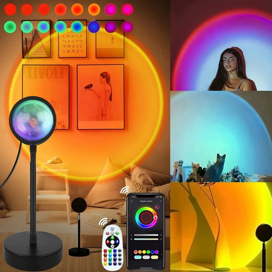 Smart Sunset Projection Lamp (App Control)
