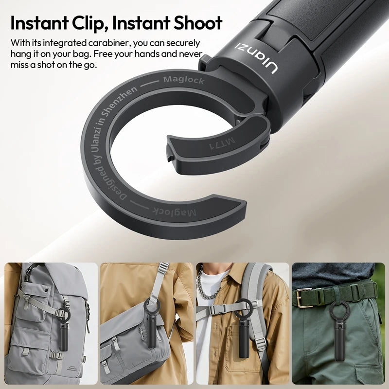 Magnetic Selfie Stick & Mini Tripod 2-in-1 – MagSafe Compatible
