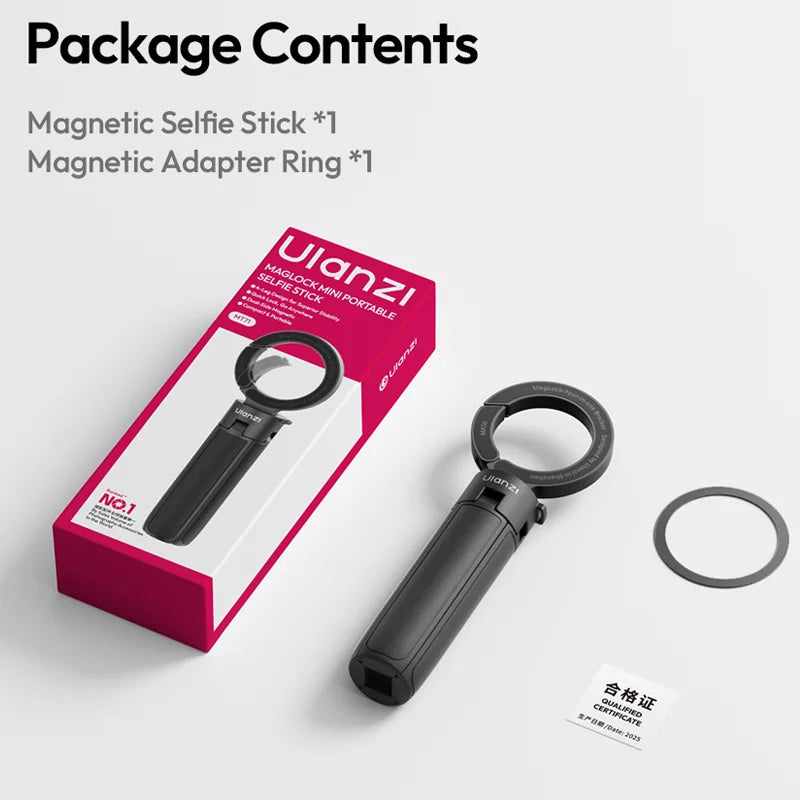 Magnetic Selfie Stick & Mini Tripod 2-in-1 – MagSafe Compatible