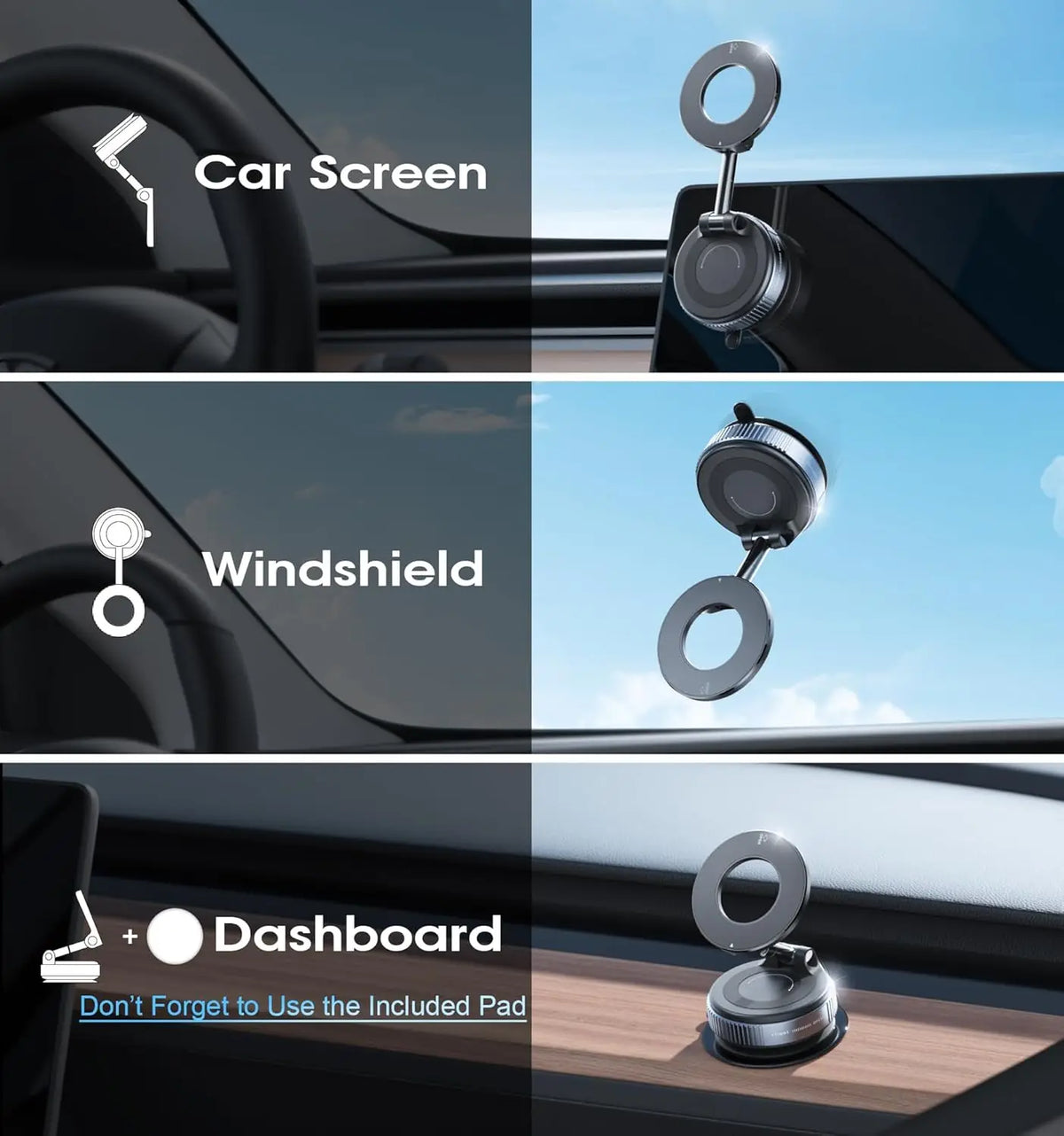 Magnetic Suction Phone Holder – view 4