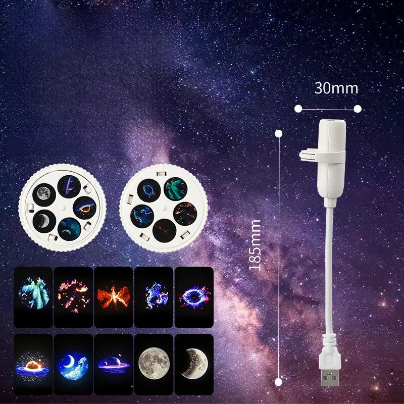 Galaxy Star Projector USB Night Light