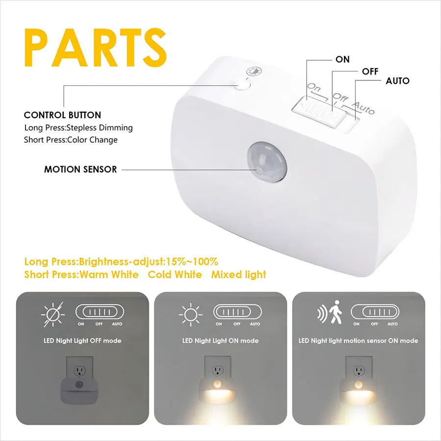 Motion Sensor Plug-In Night Light