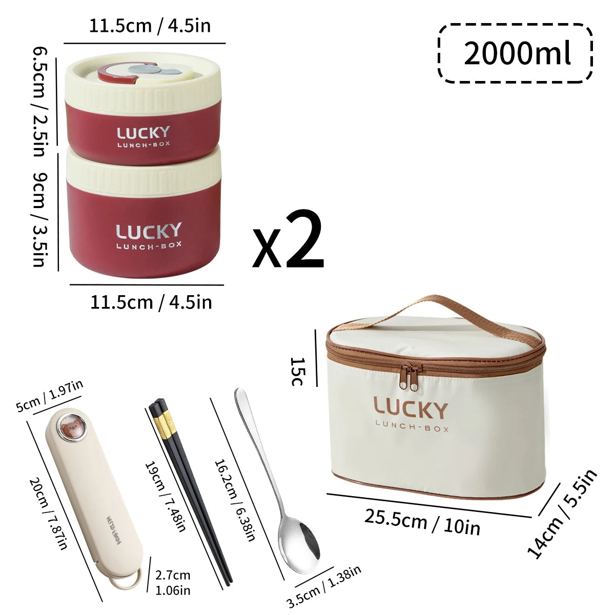 Stainless Steel Thermal Lunch Box – view 14
